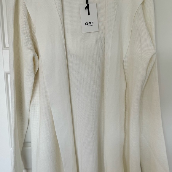 OAT NEW YORK Women XXL Cardigan Luxury Clothing Long Sleeve Hooded Open‎ Front - Picture 3 of 10